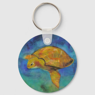 Sea Turtle by Paula Atwell Nyckelring