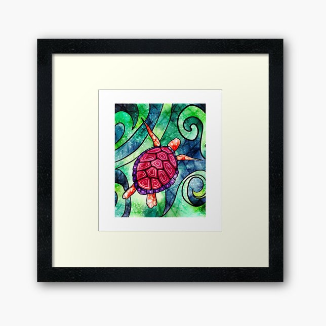 Sea Turtle Colorful Tropical Poster (Skapare uppladdad)