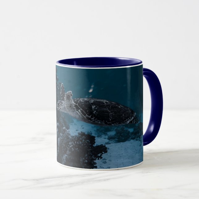 Sea Turtle Combo Mugg - Deep Dive Ocean Vibes (Framsida höger)