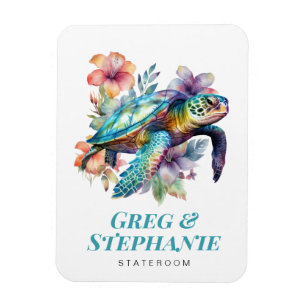 Sea Turtle Cruise Frakt Stateroom Magnet