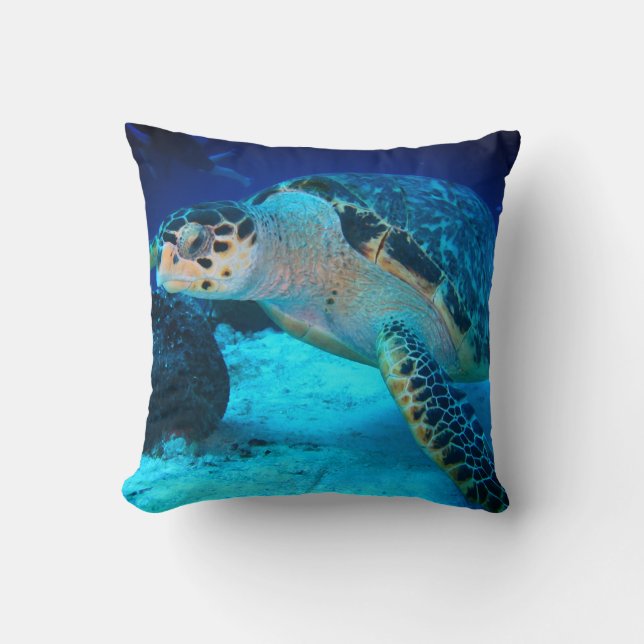 Sea Turtle Dekorativ kudde (Framsida)
