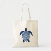 Sea Turtle Design i Indigo