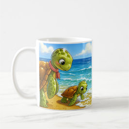 Sea Turtle Family Kaffemugg