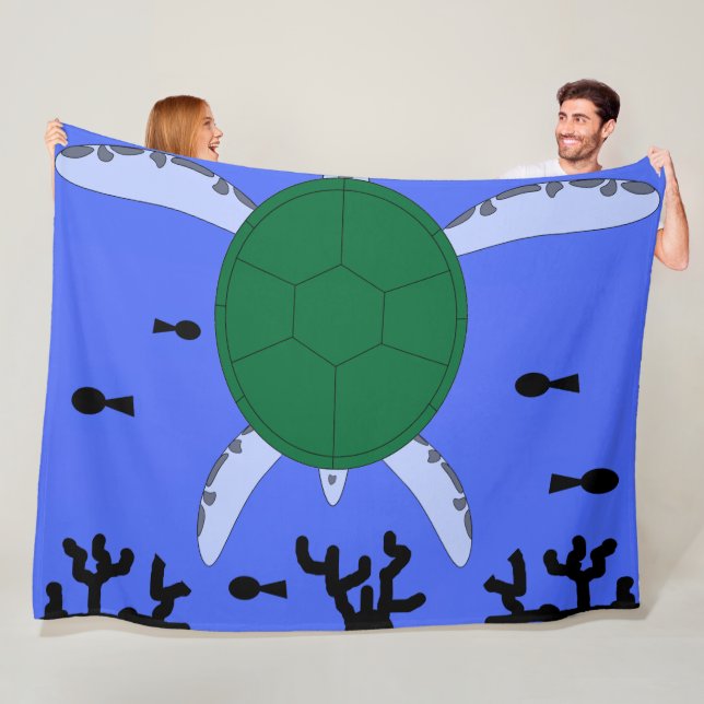 Sea Turtle Fleecefilt (På plats)