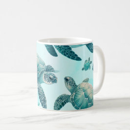 Sea Turtle Friends Kaffemugg
