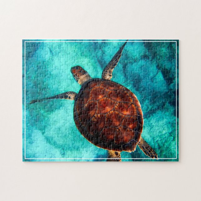 Sea Turtle Game Puzzle Pussel (Horisontell)