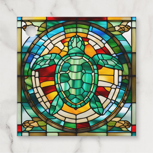 Sea Turtle Gåvor Etiketter (Framsida)