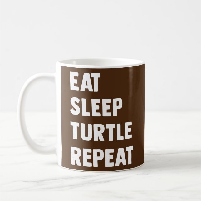 Sea Turtle Gifts For Women Men Tortoise Kaffemugg (Vänster)