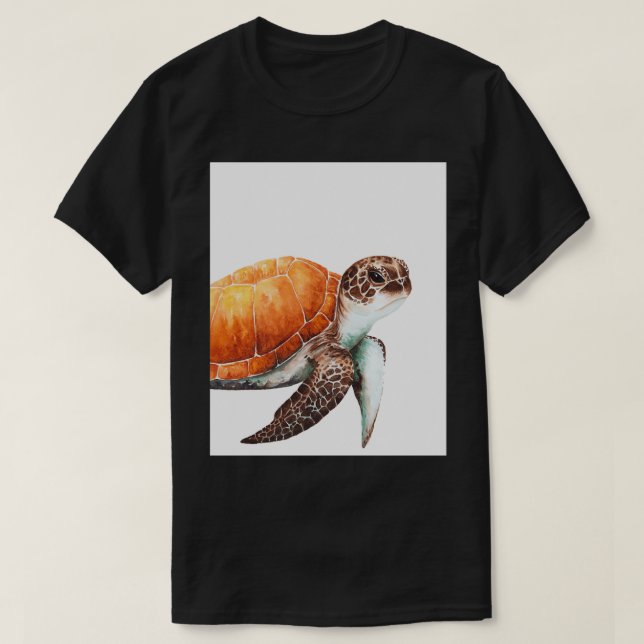 Sea Turtle Graphic 9 T Shirt (Design framsida)