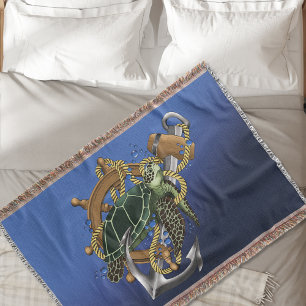 Sea Turtle Grönt Blue Filt