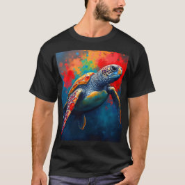 Sea Turtle in Deep Sea T Shirt