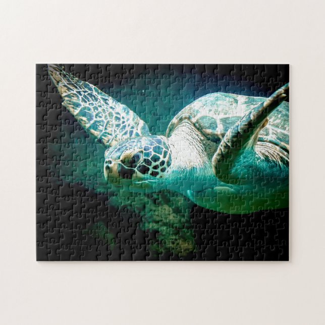 Sea Turtle, Jigszawa Puzzle Pussel (Horisontell)