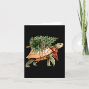 Sea Turtle Julgran sköldpadda Beach Älskare Ocean Kort