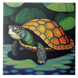 Sea Turtle Kakelplatta
