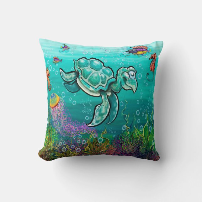 Sea Turtle Kudde (Framsida)