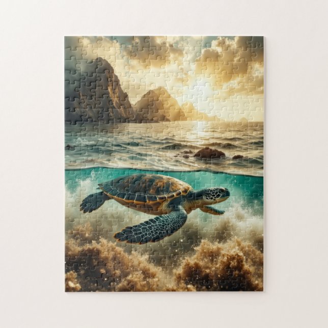 Sea Turtle Life Pussel (Vertikal)