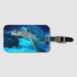 Sea Turtle Luggage Tag Bagagebricka