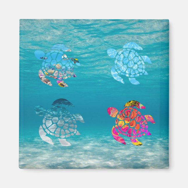 Sea Turtle Magnet (Framsidan)