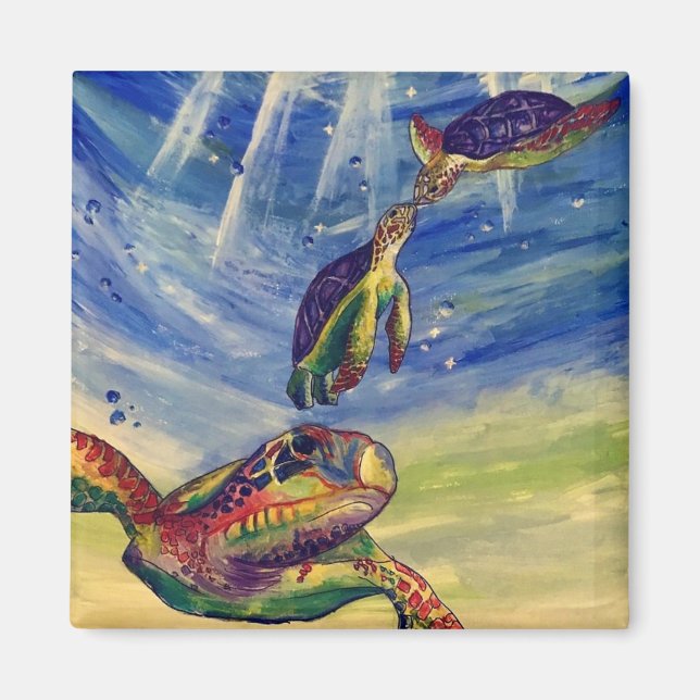 Sea Turtle Magnet (Framsidan)