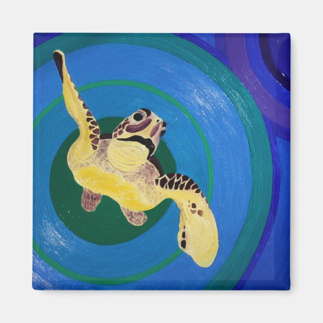 Sea Turtle Magnet (Framsidan)