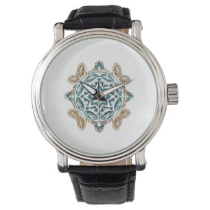 Sea Turtle Mandala Art Armbandsur