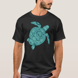 Sea Turtle Mandala Mönster T Shirt