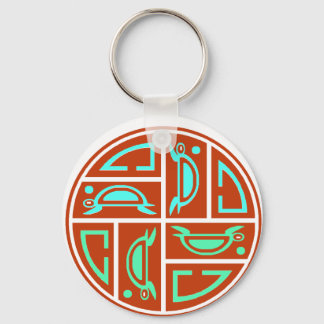 Sea Turtle Måne Cycle Nyckelring