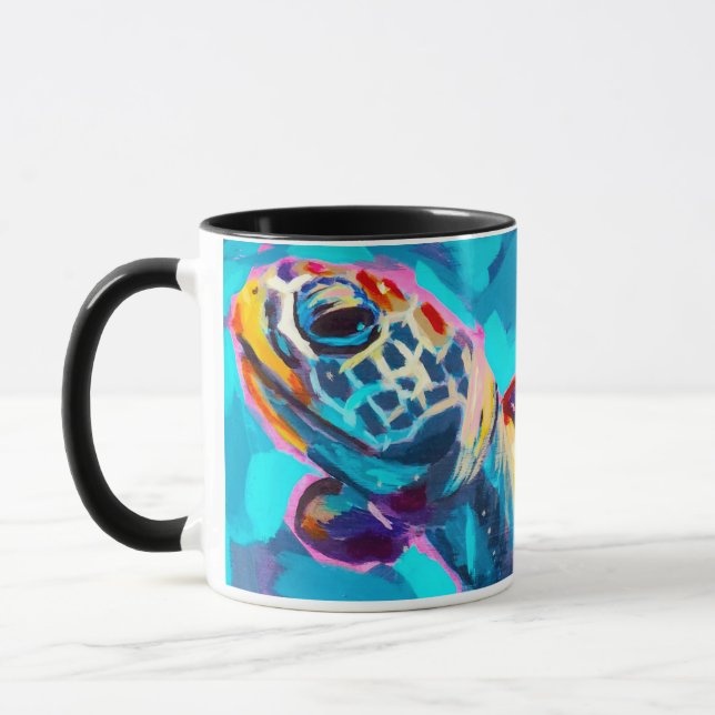 Sea Turtle Monogram Coffee Mugg (Vänster)