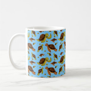 Sea Turtle Mönster Kaffemugg