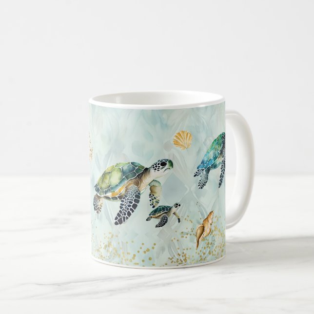 Sea Turtle Mugg (Framsida höger)