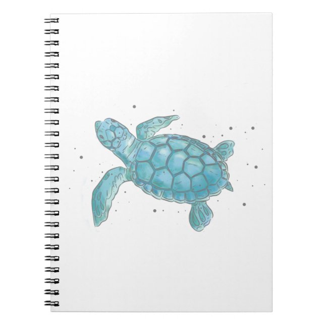 Sea Turtle Notebook Anteckningsbok (Framsidan)