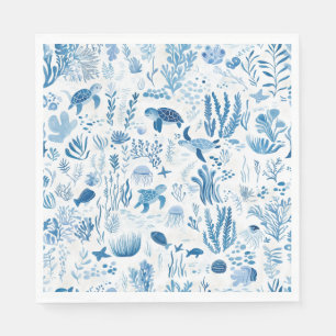 Sea Turtle Ocean Äventyr Pappersservett