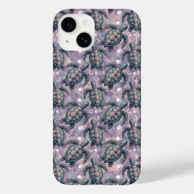 Sea Turtle Ocean Mönster (Baksida)