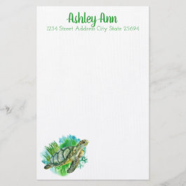 Sea Turtle Personlig Brevpapper
