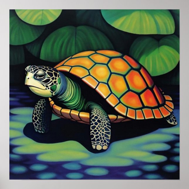 Sea Turtle Poster (Framsidan)