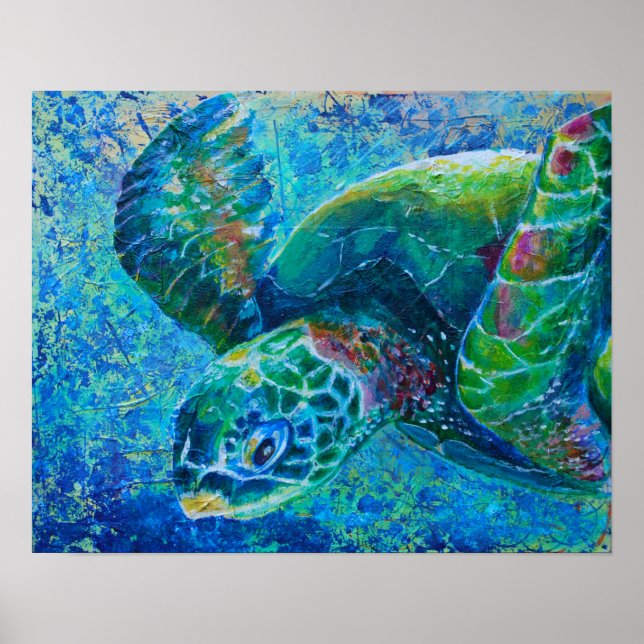 Sea Turtle Poster (Framsidan)