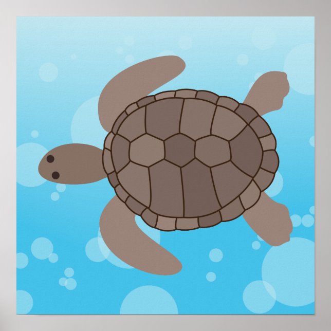 Sea Turtle Poster (Framsidan)