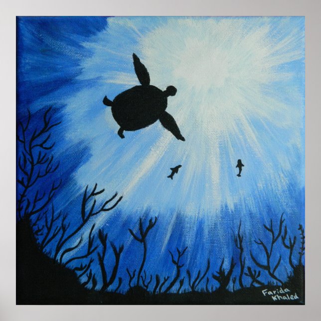 Sea Turtle Poster (Framsidan)