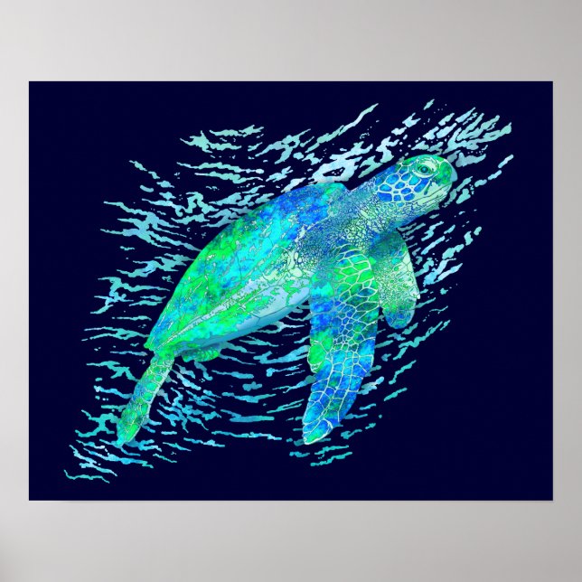 Sea Turtle Poster (Framsidan)