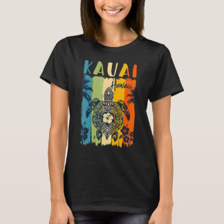 Sea Turtle Retro Kauai Hawaii Matching Family Vaca T Shirt