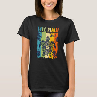 Sea Turtle Retro Vero Beach Florida Family Vacatio T Shirt