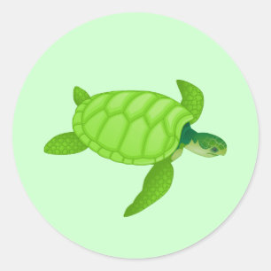 Sea Turtle Runt Klistermärke