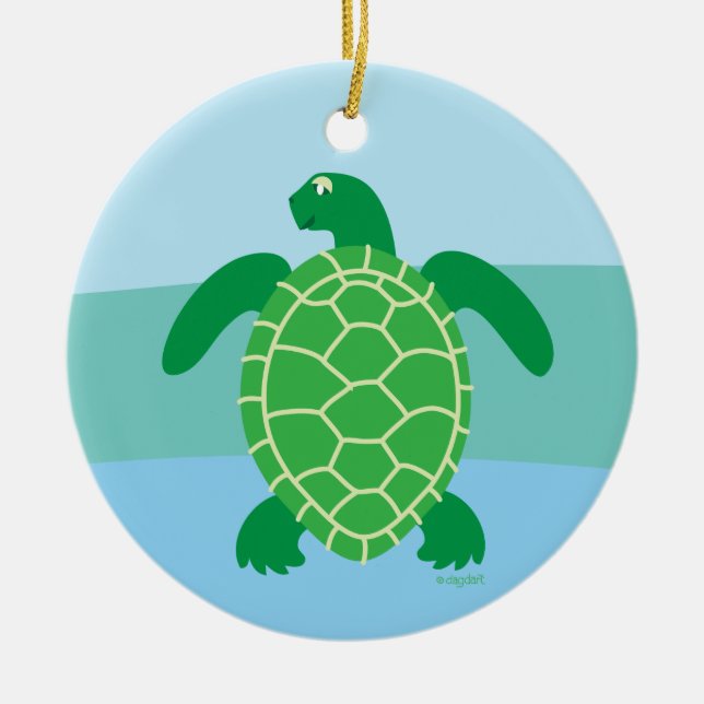 Sea Turtle Season Ornament (Framsidan)