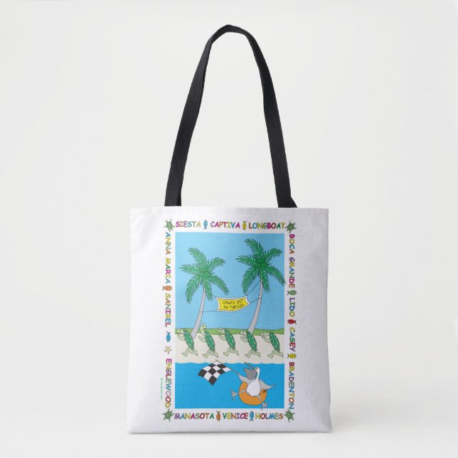 Sea Turtle Season Tote Bag Tygkasse (Framsida)