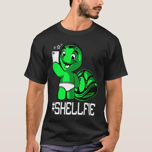 Sea Turtle Shellfie T Shirt (Framsida)