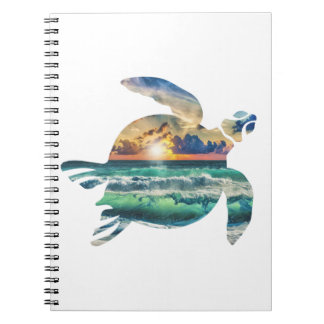 Sea Turtle Sunset Beach Anteckningsbok