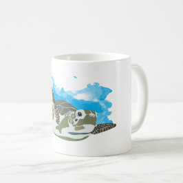 Sea Turtle Swimming Kaffemugg