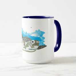 Sea Turtle Swimming Mugg