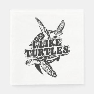 Sea Turtle Tortoise Jag gillar Turtles Pappersservett