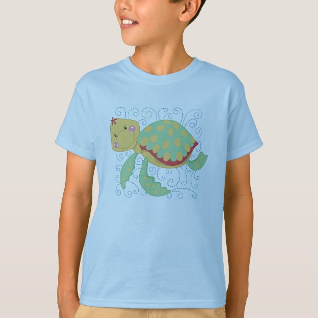 Sea Turtle Tshirt T-shirt (Framsida)